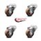 Service Caster 3.5 Inch High Temp Glass Filled Nylon Wheel Swivel Bolt Hole Caster Set SCC SCC-BH20S3514-GFNSHT-4 - alternate 6